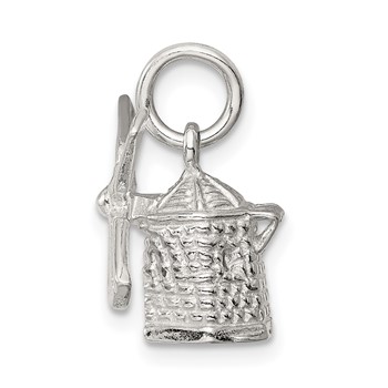 Sterling Silver Windmill Charm — alternate view