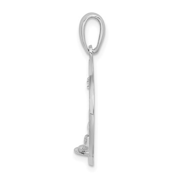 De-Ani Sterling Silver Rhodium-Plated Cape Cod with Lighthouse Circle Pendant — alternate view