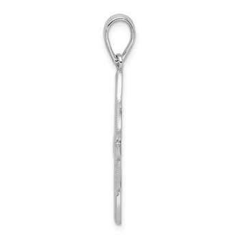 De-Ani Sterling Silver Rhodium-Plated Polished Celtic Eternity Knot Pendant — alternate view