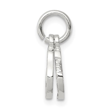 Sterling Silver Handcuffs Charm — alternate view