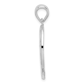 De-Ani Sterling Silver Rhodium-Plated St. Thomas Dolphin Sunset Pendant — alternate view