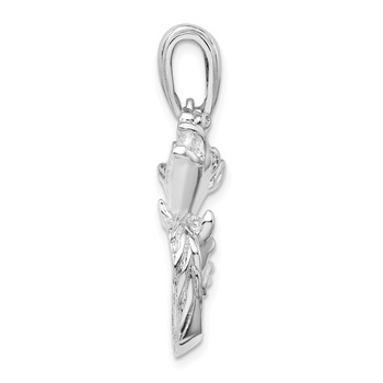 De-Ani Sterling Silver Polished Horse and Foal Pendant — alternate view