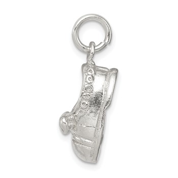Sterling Silver Baby Shoe Charm — alternate view