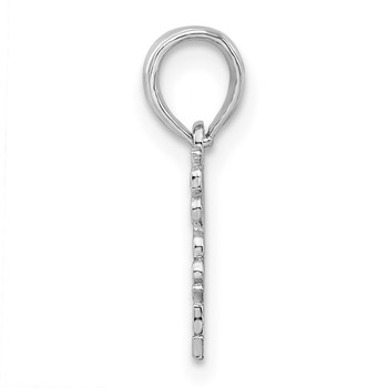 De-Ani Sterling Silver Rhodium-Plated Polished DADDYS LITTLE GIRL Pendant — alternate view