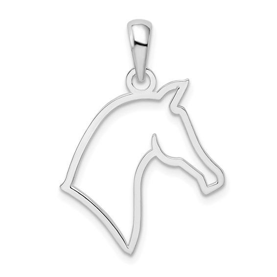 Horse Charm with Heart Cutout