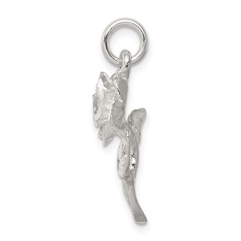 Sterling Silver Rose Pendant — alternate view