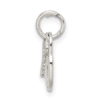 Sterling Silver Lock & Key Charm — alternate view