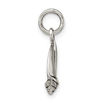 Sterling Silver Polished Sailboat Pendant — alternate view