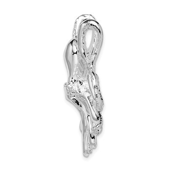 De-Ani Sterling Silver Rhodium-Plated Polished Octopus Slide — alternate view