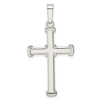 Sterling Silver Polished Cross Pendant