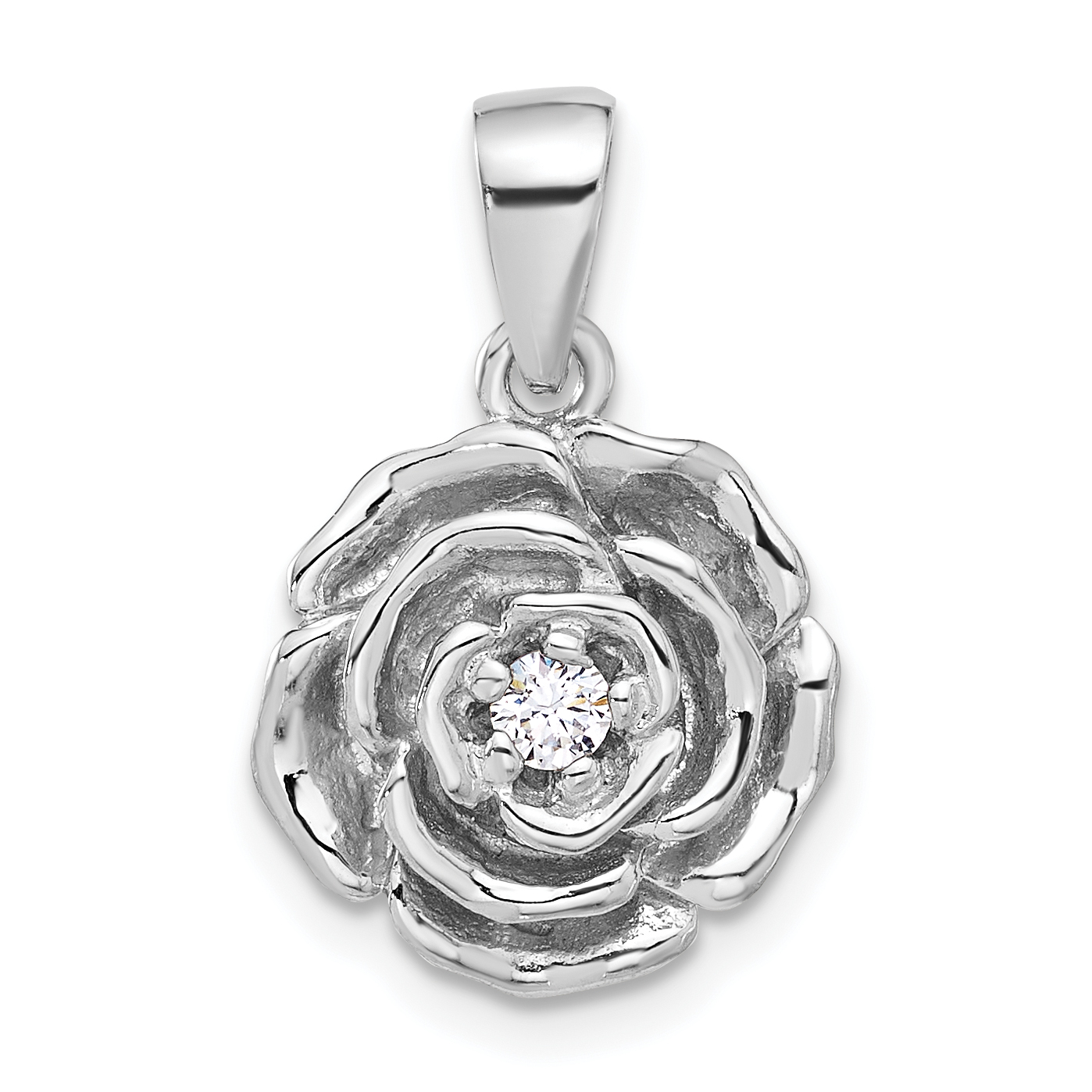 Rhodium deals plated pendant