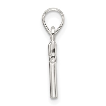 Sterling Silver Polished Cross Pendant — alternate view