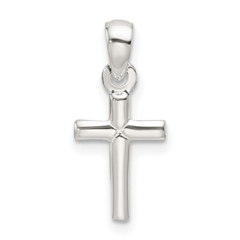 Sterling Silver Polished Cross Pendant