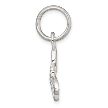 Sterling Silver Polished Cut-out Butterfly Pendant — alternate view