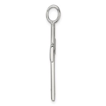 Sterling Silver Antiqued Polished Celtic Knot Cross Pendant — alternate view