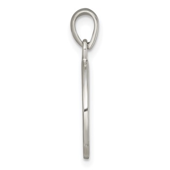 Sterling Silver Polished Black Enamel EVERY DAY IS A GIFT FROM GOD Cut Out Cross Disc Pendant — alternate view