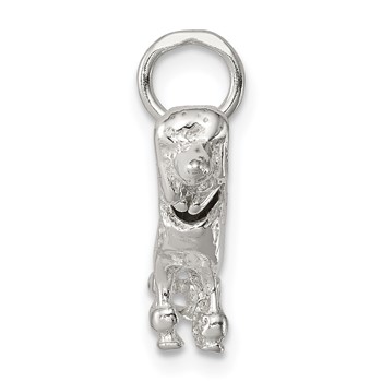 Sterling Silver Poodle Charm — alternate view