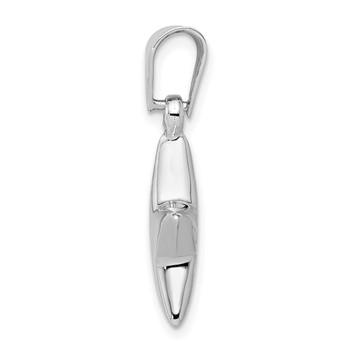 Sterling Silver Rhodium-plated Star Charm — alternate view