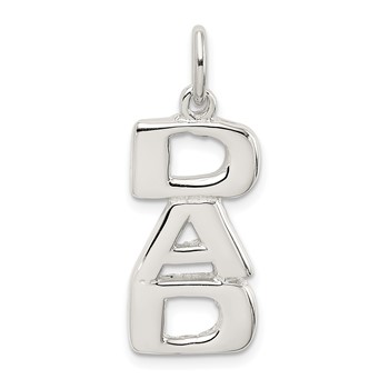 Sterling Silver DAD Charm