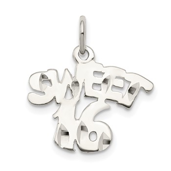 Sterling Silver Sweet 16 Charm