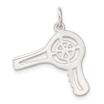 Sterling Silver Hair Dryer Charm