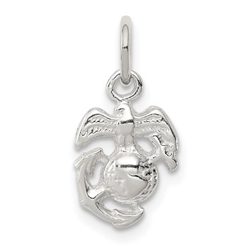 Sterling Silver Marine Corps Emblem Charm