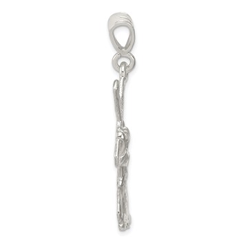 Sterling Silver St. Andrew Cross Pendant — alternate view