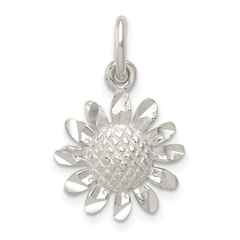 Sterling Silver Floral Charm