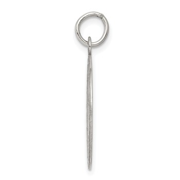 Sterling Silver Rhodium-plated Wedding Bells Disc Charm — alternate view