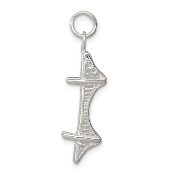 Sterling Silver Mackinac Bridge Charm — alternate view