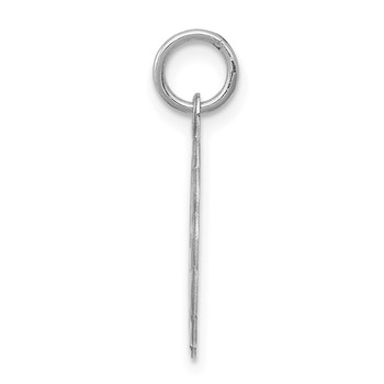 Sterling Silver Rhodium-plated I Love You Disc Charm — alternate view