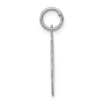 Sterling Silver Rhodium-plated Special Mom Disc Charm — alternate view