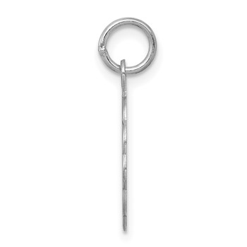 Sterling Silver Rhodium-plated #1 Mom Disc Charm — alternate view