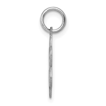 Sterling Silver Rhodium-plated Graduation Day Disc Charm — alternate view