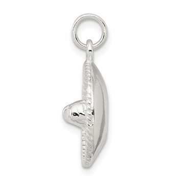 Sterling Silver Sombrero Charm — alternate view