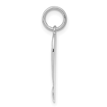 Sterling Silver Rhodium-plated Diploma Charm — alternate view