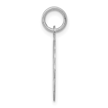 Sterling Silver Rhodium-plated Happy Birthday Disc Charm — alternate view