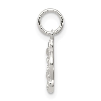 Sterling Silver Crown Charm — alternate view