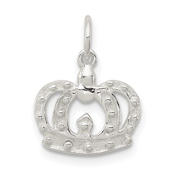 Sterling Silver Crown Charm
