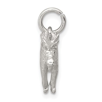 Sterling Silver 3-D Moose Charm — alternate view