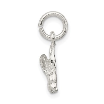Sterling Silver Hummingbird Charm — alternate view
