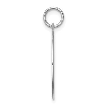 Sterling Silver Rhodium-plated Beagle Disc Charm — alternate view