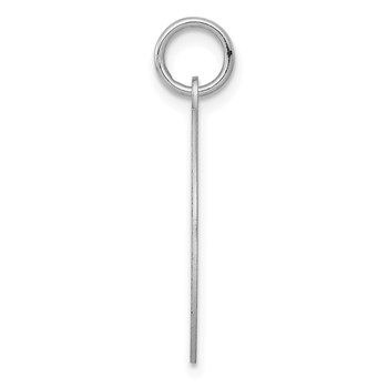 Sterling Silver Rhodium-plated Boston Terrier Disc Charm — alternate view