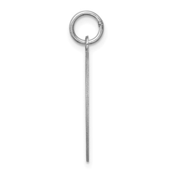 Sterling Silver Rhodium-plated Brittany Spaniel Disc Charm — alternate view