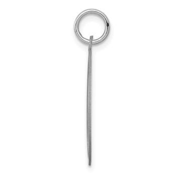 Sterling Silver Rhodium-plated Collie Disc Charm — alternate view