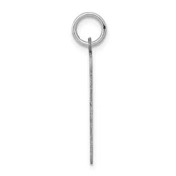 Sterling Silver Rhodium-plated Greyhound Disc Charm — alternate view