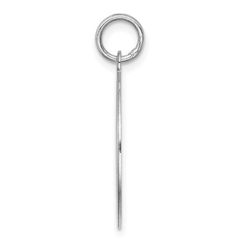 Sterling Silver Rhodium-plated Schnauzer Disc Charm — alternate view