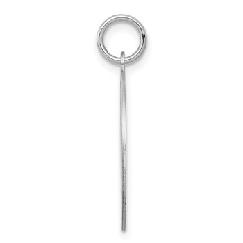 Sterling Silver Rhodium-plated Scottish Terrier Disc Charm — alternate view