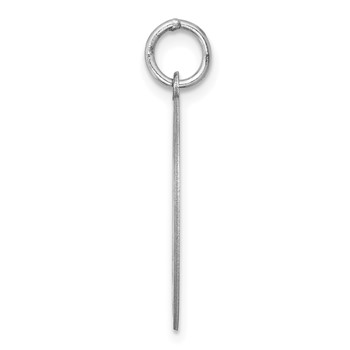 Sterling Silver Rhodium-plated Shih Tzu Disc Charm — alternate view