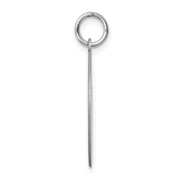 Sterling Silver Rhodium-plated Welsh Corgi Disc Charm — alternate view